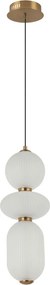Italux modern függeszték nico fehér fekete arany itxpnd-8545-3-ab-wh