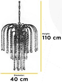 ONLI - Csillár a láncon PIOGGIA 3xE14/6W/230V arany