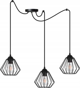 Mennyezeti Lámpa Lógó Fekete Csillár Hármas Pók Loft Asztal Felett Sziget