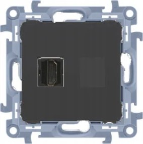 Elektromos fali aljzat Kontakt-simon fekete