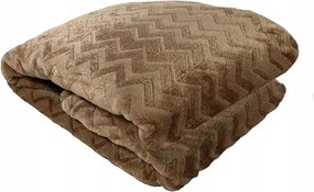 Mikroszálas ágytakaró 200x220 cikk-cakk bézs