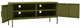 olívazöld acél TV-szekrény 105 x 35 x 50 cm