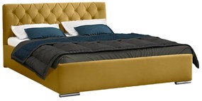Typ06 ágyrácsos ágy, okker (160 cm)