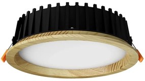 APLED-LED Lámpa RONDO WOODLINE LED/12W/230V 3000K átm. 20 cm fenyő tömör fa