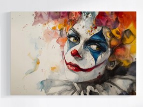 Poszter Akvarell Portré Bohóc Pajac Pierrot Cirkusz 120x80