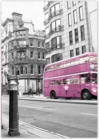 Poszterek A5 Pion Púderrózsaszín busz