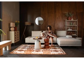 Világosbarna állólámpa textil búrával (magasság 150 cm) Murphy – Dutchbone