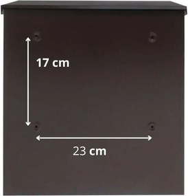 Fém postaláda (barna)