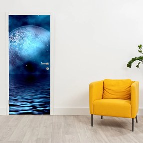 Fotótapéta ajtóra - Hold a tenger felett (95x205cm)
