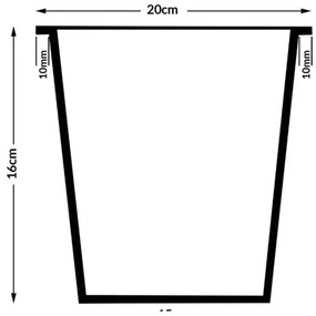 Casaria® Virágcserép - 95 x 27 x 60 cm - fekete