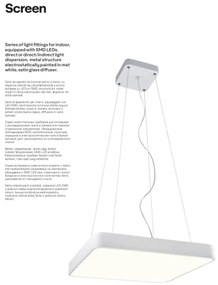 Redo 01-1124 – LED Csillár zsinóron SCREEN LED/48W/230V 3000K