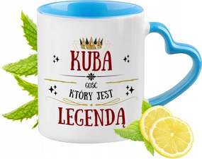 Kuba Kék Bögre Szív Alakú Füllel Ajándék