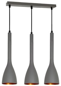 Csillár zsinóron ALUMI 3xE27/60W/230V