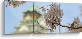 Kép - Sakura (órával) (90x30 cm)