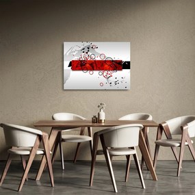 Az absztrakció képe (üvegen) (70x50 cm)