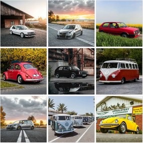 Kép szett 9x 30x30 Mix Volkswagen Vw