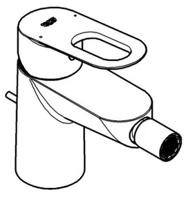 GROHE 23338000 - BAULOOP bidé csaptelep, fényes króm