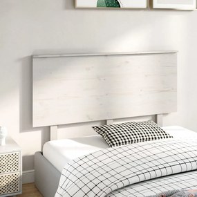 fehér tömör fenyőfa ágyfejtámla 139x6x82,5 cm
