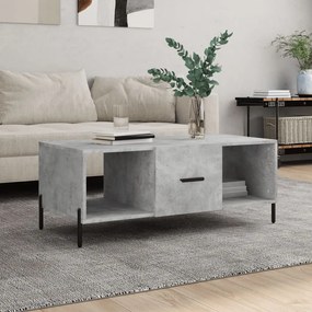 Betonszürke szerelt fa dohányzóasztal 102 x 50 x 40 cm