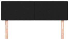 2 db fekete szövet fejtámla 72 x 5 x 78/88 cm