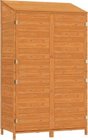 vidaXL barna tömör fenyőfa kerti fészer 102x52x174,5 cm