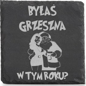 Kő alátét x4 Karácsonyi bögre Bűnös Voltál Idén?