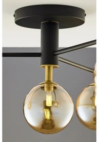 Jupiter 2031 - Felületre szerelhető csillár FIGARO 4xG9/10W/230V fekete/arany/bézs