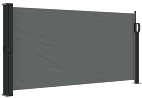 antracitszürke behúzható oldalsó napellenző 100 x 500 cm