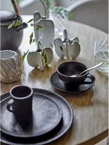 Fekete kerámia csésze cappucinóhoz 200 ml Neri – Bloomingville