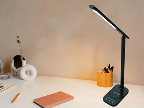 LED lámpa JENY 8W dimmelhető, időzítő,vezeték nélküli töltés, USB - DL4305/B