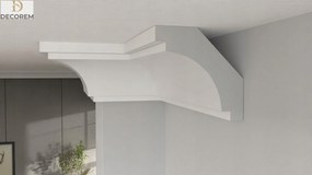 Mennyezeti díszléc DLP43 6cm x 6cm párkány stukkó Xps Decorem