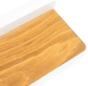 Modern fali lámpa fehér, LED-del, USB-vel és kapcsolóval - Ted