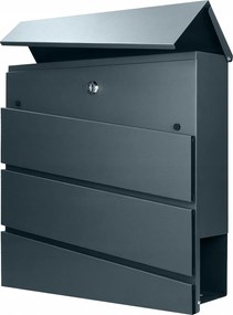 Postaláda újságtartóval Orno szürke