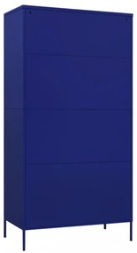 tengerészkék acél ruhásszekrény 90 x 50 x 180 cm