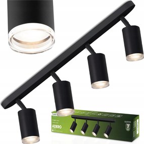 Mennyezeti lĂĄmpa Falra szerelhetĆ halogĂ©n lĂĄmpatest 4x GU10 Led sĂn csĆ spot