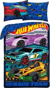 Hot Wheels Race Team ágyneműhuzat 140×200cm, 70x90 cm microfibre