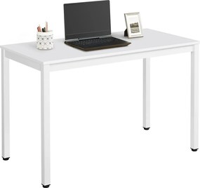 Fehér étkezőasztal fehér asztallappal TESSA 120x60 cm