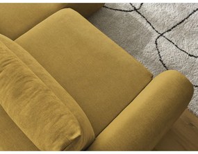 Okkersárga sarokkanapé Aden – Bobochic Paris