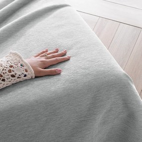 Világosszürke zsenília ágytakaró 220x240 cm Talo – Filumi