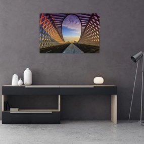 A modern hídépítészet képe (90x60 cm)