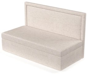 Bézs kárpitozott egyszemélyes ágy 100x200 cm Scala – Maison de Rêve