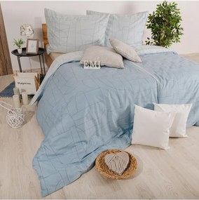 EMI Velur kék pamutszatén ágyneműhuzat