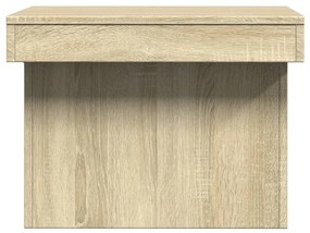 sonoma tölgy színű szerelt fa dohányzóasztal 100x55x40 cm