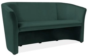 Cuba Velvet kanapé, háromüléses, zöld