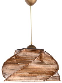 Csillár zsinóron PENTAGONE 1xE27/60W/230V barna