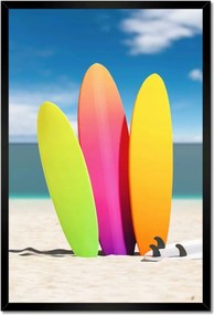 Poszterek keretben 40x60 Színes szörfdeszkák