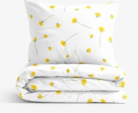 Goldea pamut ágyneműhuzat - pitypangok 140 x 200 és 70 x 90 cm