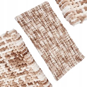 Fürdőszobaszőnyeg Wc Gyorsan Száradó Szőnyeg 80X50 CM Bézs Puha Nedvszívó