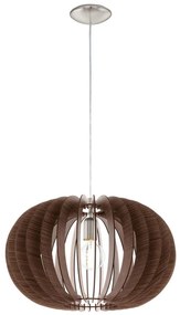 Eglo 95025 - Csillár zsinóron STELLATO 1xE27/60W/230V barna