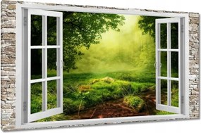 Festmények 120x70 Fa ablak